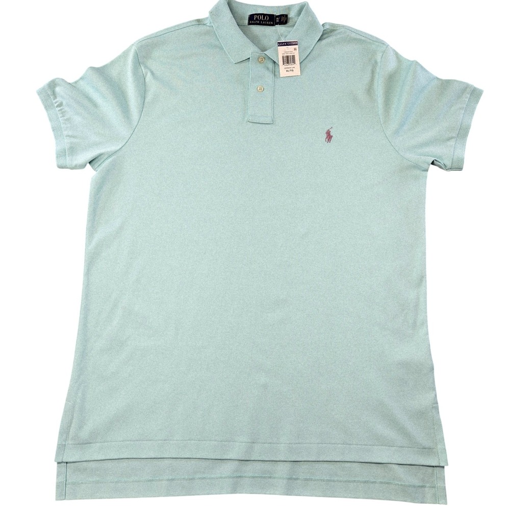 Polo Ralph Lauren Polo Shirt Mens XL Green Short Sleeve Collared NWT